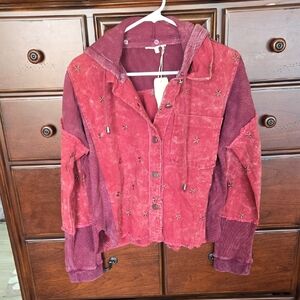 NWT, Mystree, Women's Jean/Thermal Hooded Jacket, Sz. M